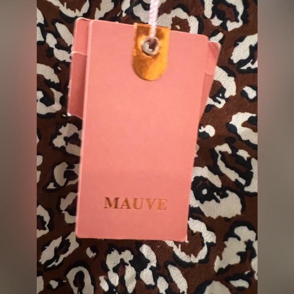 NWT Mauve Animal Print Midi Dress - Picture 3 of 7